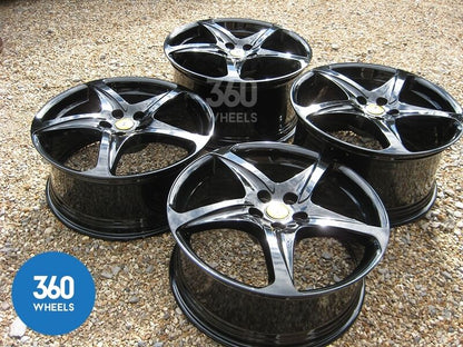 Genuine Ferrari FF 20" 5 Twist Spoke Black Alloy Wheels 260697 274882 273270