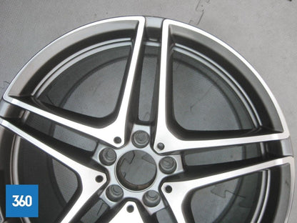 Genuine Mercedes C63 19" 5 Double Spoke Amg Rear Alloy Wheel A2054012000