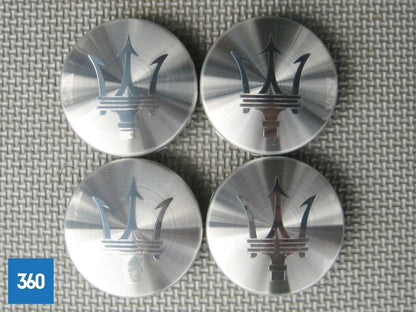Genuine Maserati Centre Cap Polished Silver with Chrome Polished Trident Logo  670018262