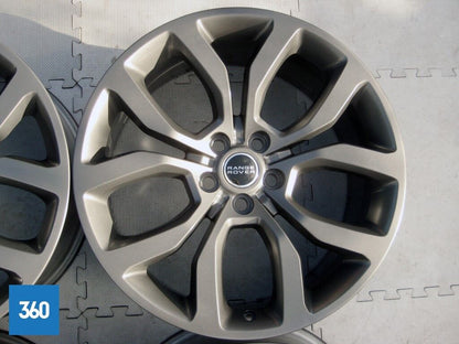 Genuine Range Rover Sport 21" Satin Grey  5 Split Spoke Alloy Wheel Set LR044840