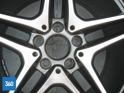 Genuine Mercedes C63 19" 5 Double Spoke Amg Rear Alloy Wheel A2054012000