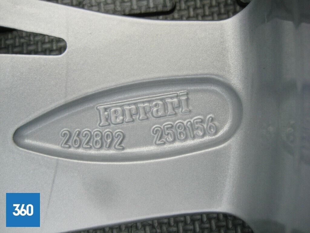 Genuine Ferrari 458 20 Standard 5 Spoke Front Alloy Wheel 262892 258156