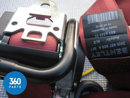 Genuine Bentley Continental GT Right Rear Interior Red Seat Belt 3W0857806ASFT