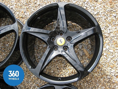 Genuine Ferrari FF 20" 5 Twist Spoke Black Alloy Wheels 260697 274882 273270