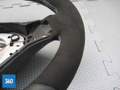 Genuine BMW E90 E91 E92 3 M3 GTS Alcantara White Stitching Steering Wheel