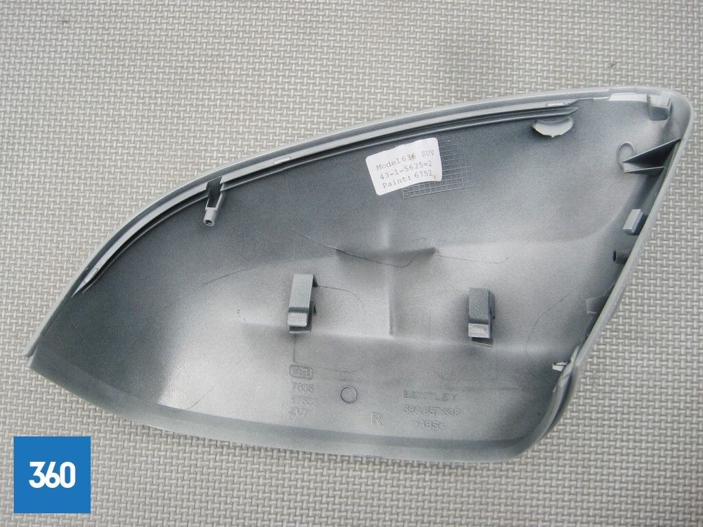 Genuine Bentley Bentayga RH OS Right Ice White Wing Mirror Cover 36A857538