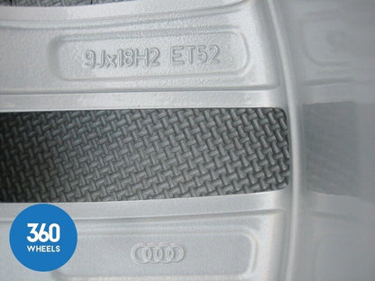 Genuine Audi TTRS 18" 5 10 Double Spoke 9J Silver Alloy Wheel 8J0601025AN