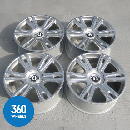 Genuine Bentley Continental GT GTC Flying Spur 21" 6 Twin Spoke Alloy Wheels 3W0601025CE