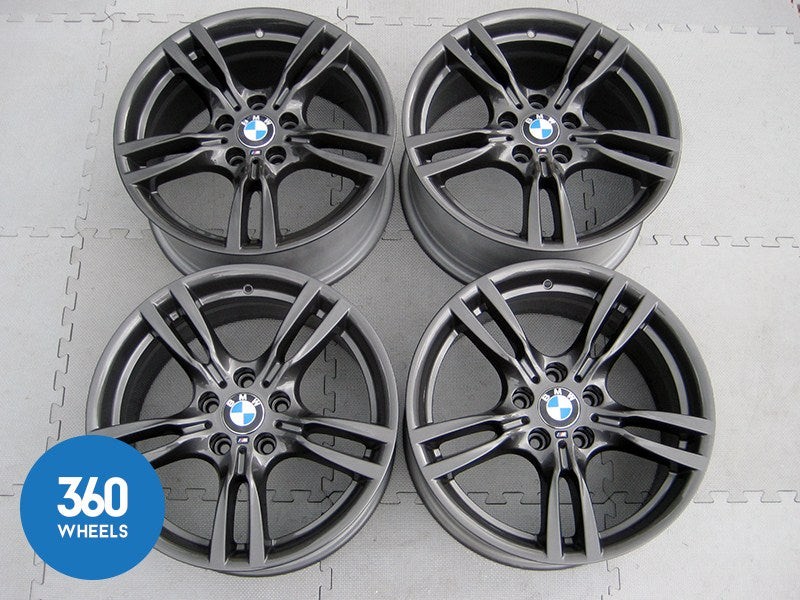 Genuine Bmw 3 4 Series 18 400 M 5 Double Spoke Sport Ferric Grey Alloy Wheels