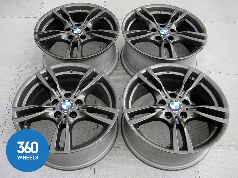 Genuine Bmw 3 4 Series 18 400 M 5 Double Spoke Sport Ferric Grey Alloy Wheels