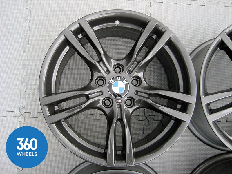 Genuine Bmw 3 4 Series 18 400 M 5 Double Spoke Sport Ferric Grey Alloy Wheels