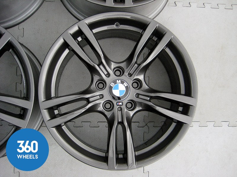 Genuine Bmw 3 4 Series 18 400 M 5 Double Spoke Sport Ferric Grey Alloy Wheels