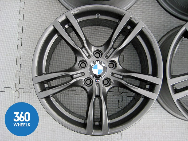 Genuine Bmw 3 4 Series 18 400 M 5 Double Spoke Sport Ferric Grey Alloy Wheels