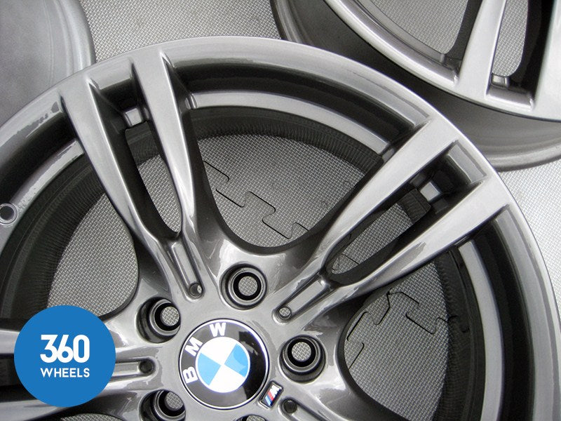 Genuine Bmw 3 4 Series 18 400 M 5 Double Spoke Sport Ferric Grey Alloy Wheels