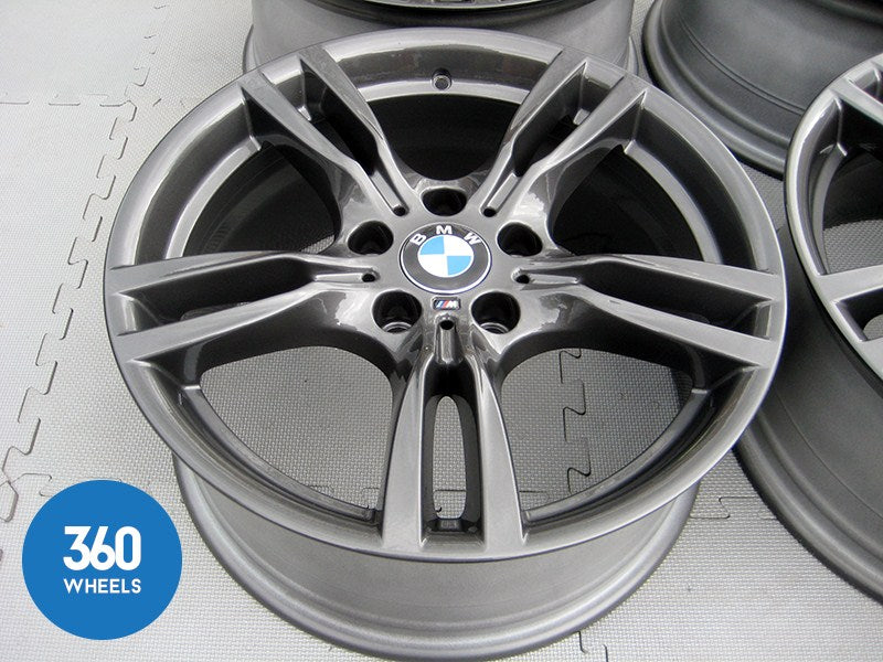 Genuine Bmw 3 4 Series 18 400 M 5 Double Spoke Sport Ferric Grey Alloy Wheels