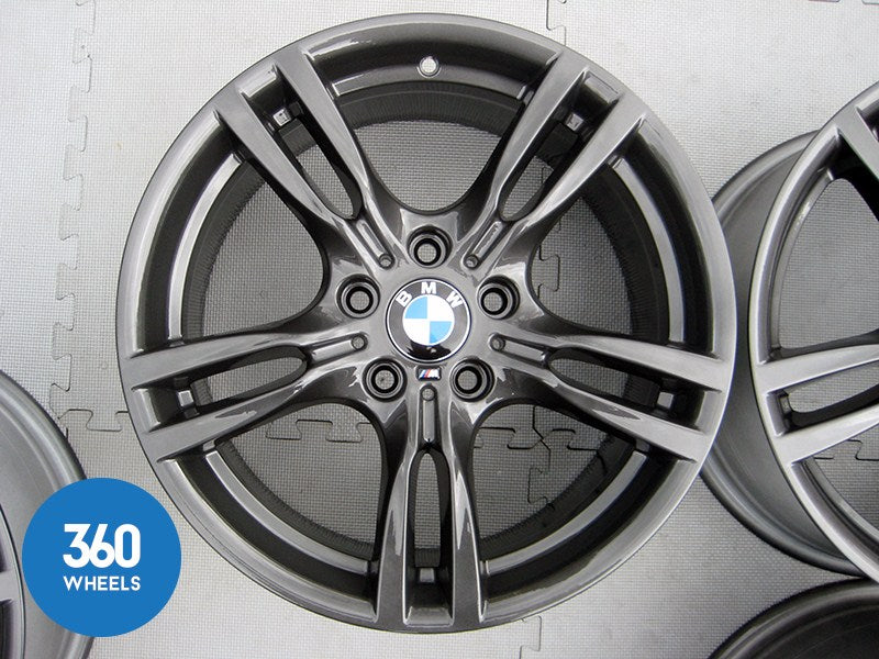 Genuine Bmw 3 4 Series 18 400 M 5 Double Spoke Sport Ferric Grey Alloy Wheels