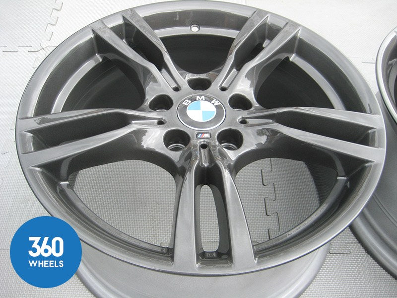 Genuine Bmw 3 4 Series 18 400 M 5 Double Spoke Sport Ferric Grey Alloy Wheels