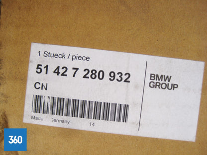 Genuine BMW 3 Series F30 F31 RH OS Interior Rear Door Card Lining Anthracite 51427280932