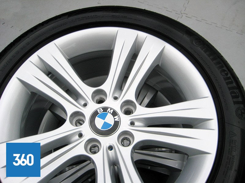 Genuine BMW 3 4 Series 17" 392 5 Double Spoke Alloy Wheels Set Continetal Tyres 36116796239