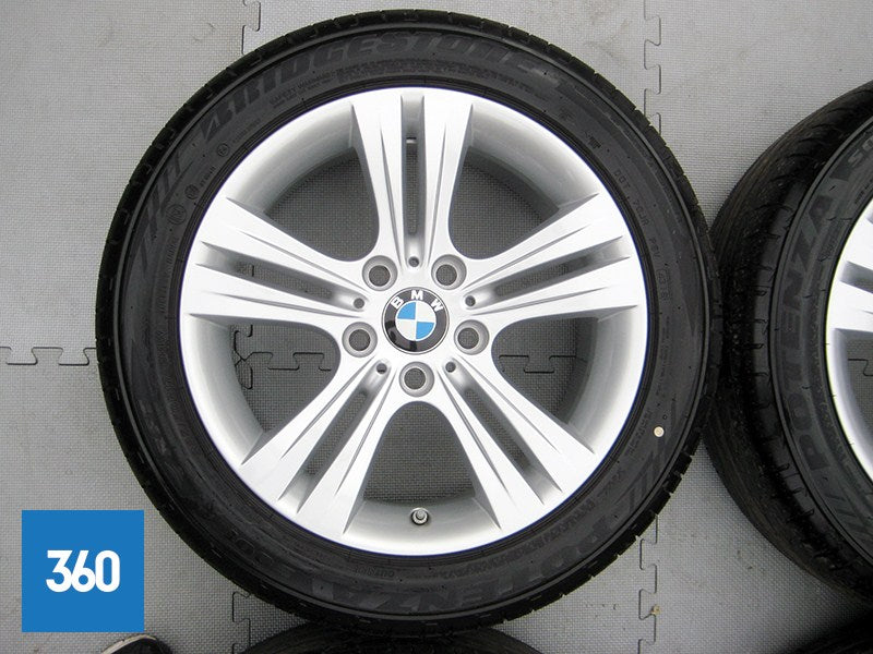 Genuine BMW 3 4 Series 17" 392 5 Double Spoke Alloy Wheels Set Bridgestone Tyres 36116796239