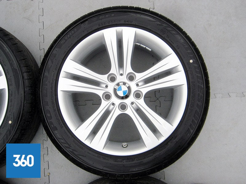 Genuine BMW 3 4 Series 17" 392 5 Double Spoke Alloy Wheels Set Bridgestone Tyres 36116796239