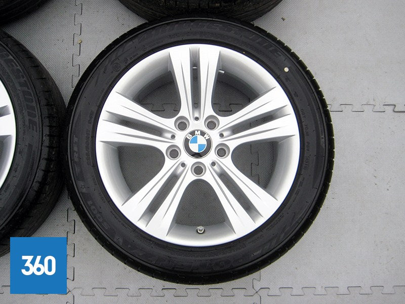 Genuine BMW 3 4 Series 17" 392 5 Double Spoke Alloy Wheels Set Bridgestone Tyres 36116796239