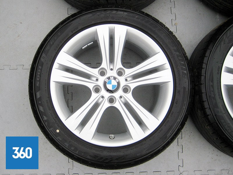 Genuine BMW 3 4 Series 17" 392 5 Double Spoke Alloy Wheels Set Bridgestone Tyres 36116796239