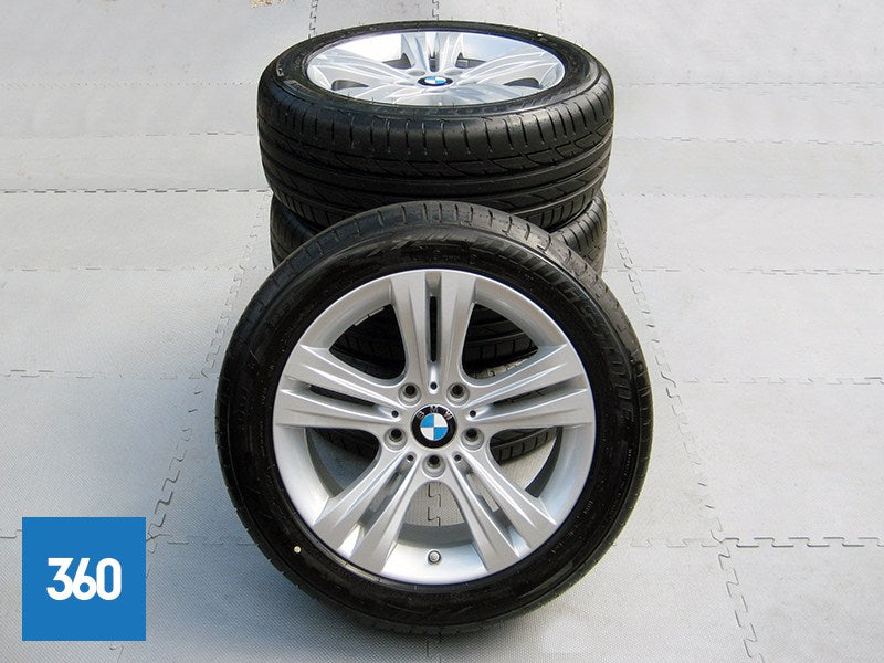 Genuine BMW 3 4 Series 17" 392 5 Double Spoke Alloy Wheels Set Bridgestone Tyres 36116796239