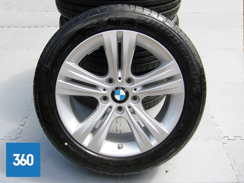 Genuine BMW 3 4 Series 17" 392 5 Double Spoke Alloy Wheels Set Bridgestone Tyres 36116796239