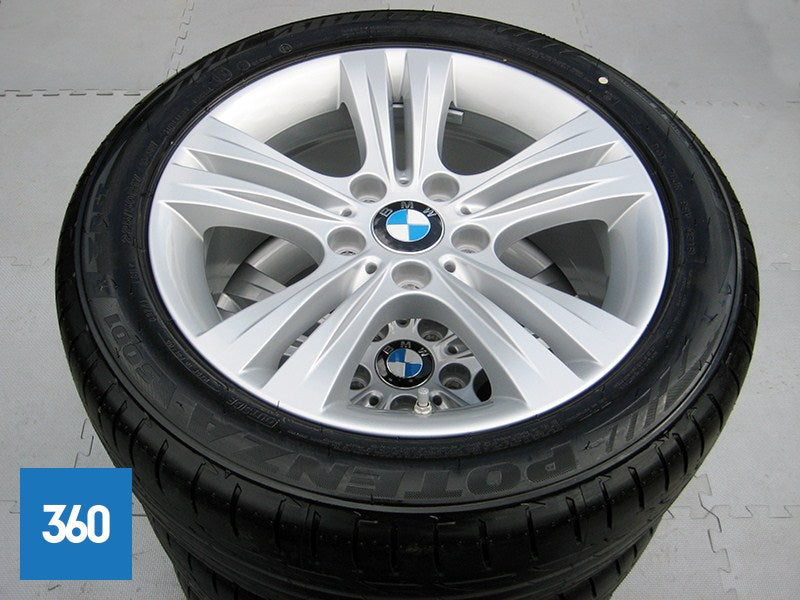 Genuine BMW 3 4 Series 17" 392 5 Double Spoke Alloy Wheels Set Bridgestone Tyres 36116796239