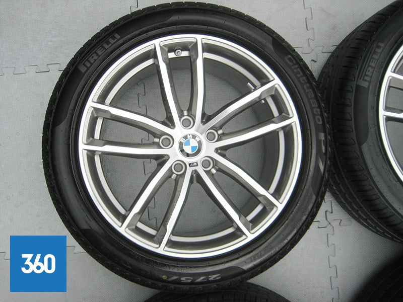 Genuine BMW 5 Series G30 G31 18 662 M Sport 5 Double Spoke Alloy Wheel ...