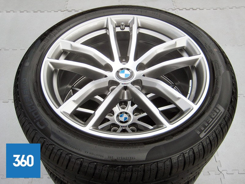 Genuine BMW 5 Series G30 G31 18 662 M Sport 5 Double Spoke Alloy Wheels Tyres