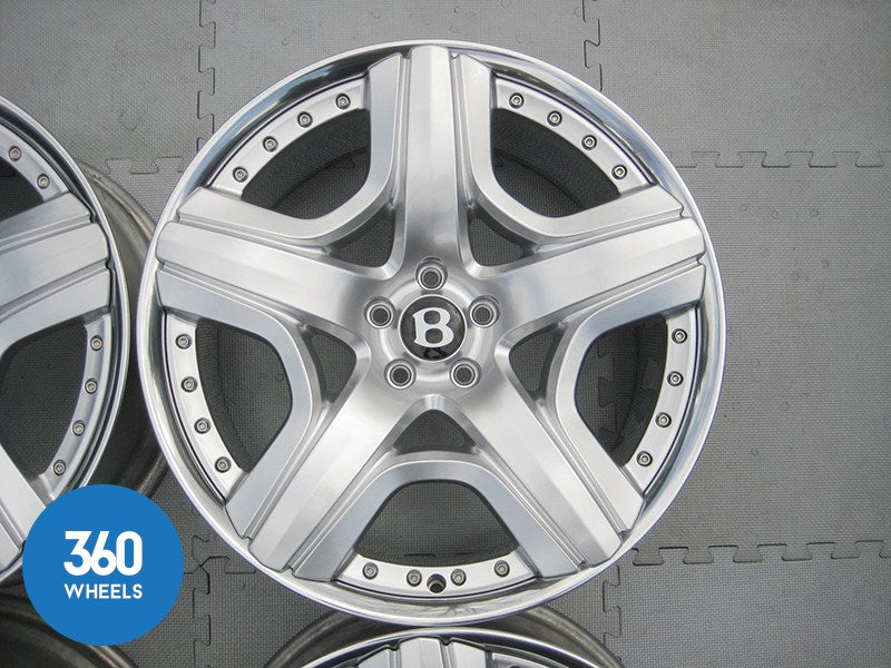 Genuine Bentley Continental 21" Mulliner 2 Piece Alloy Wheel Set 3W0601025DA