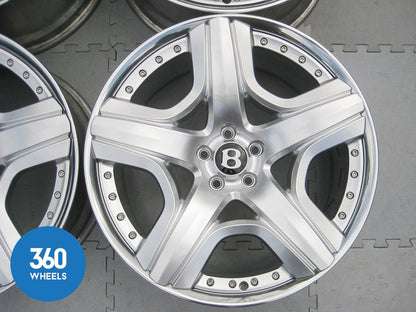 Genuine Bentley Continental 21" Mulliner 2 Piece Alloy Wheel Set 3W0601025DA