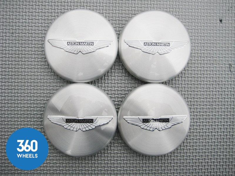 Genuine Aston Martin Grey with Green Logo Centre Caps HY53-1A096-DA