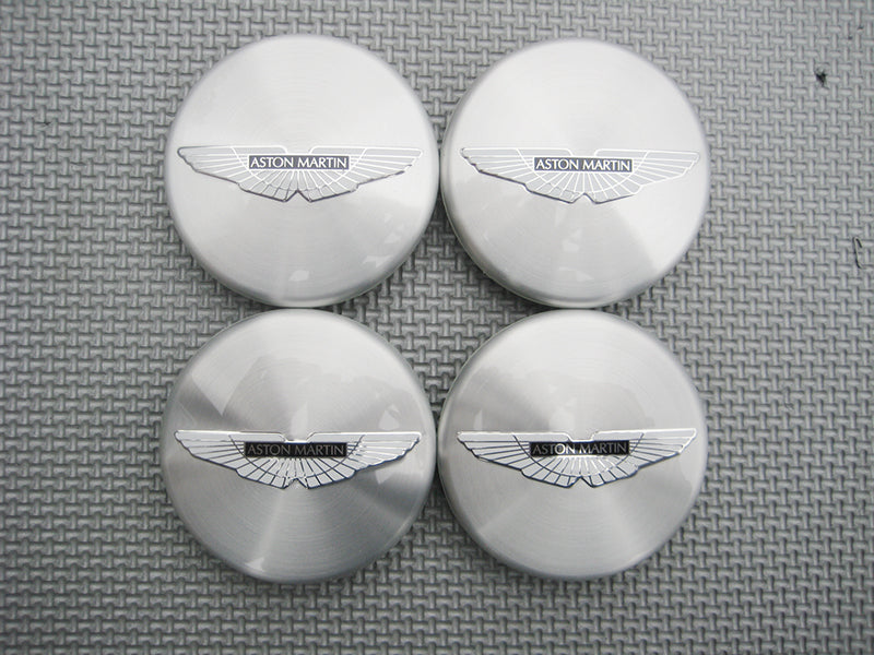 Genuine Aston Martin Grey with Green Logo Centre Caps HY53-1A096-DA