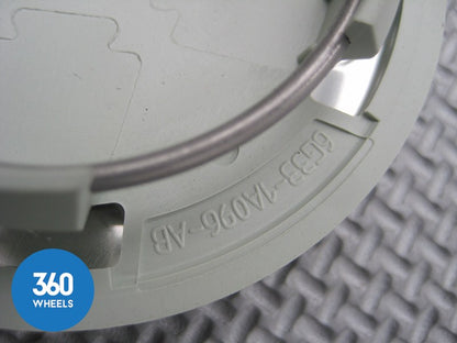 Genuine Aston Martin Polished Brushed Silver Green with Logo Centre Caps 6G33-1A096-AB