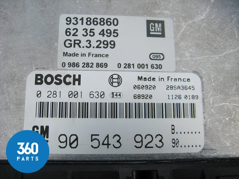 Genuine Vauxhall Bosch Vectra B Fuel Injection Control Unit ECU 93186860