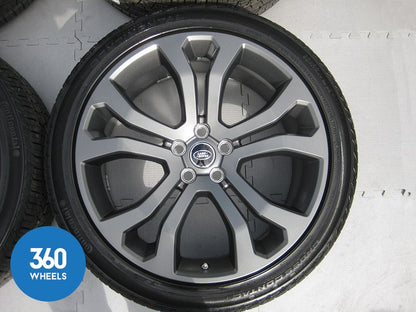 Genuine Range Rover Sport 22" Style 514 Grey Alloy Wheels Tyre Set with TPMS