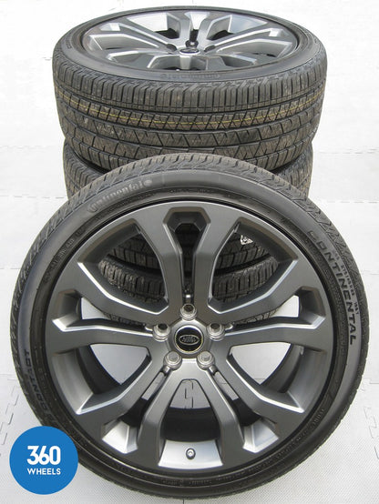 Genuine Range Rover Sport 22" Style 514 Grey Alloy Wheels Tyre Set with TPMS