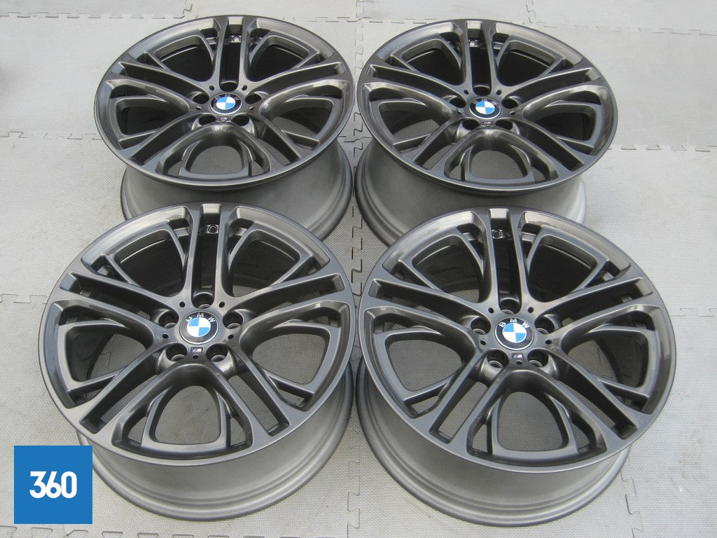 Genuine BMW 20" X3 X4 310 M Sport Double Spoke Ferric Grey Alloy Wheel Set F25 F26