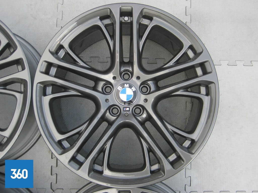 Genuine BMW 20" X3 X4 310 M Sport Double Spoke Ferric Grey Alloy Wheel Set F25 F26