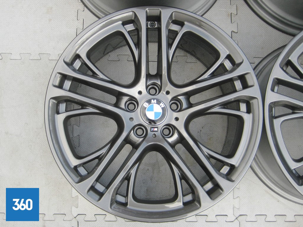 Genuine BMW 20" X3 X4 310 M Sport Double Spoke Ferric Grey Alloy Wheel Set F25 F26