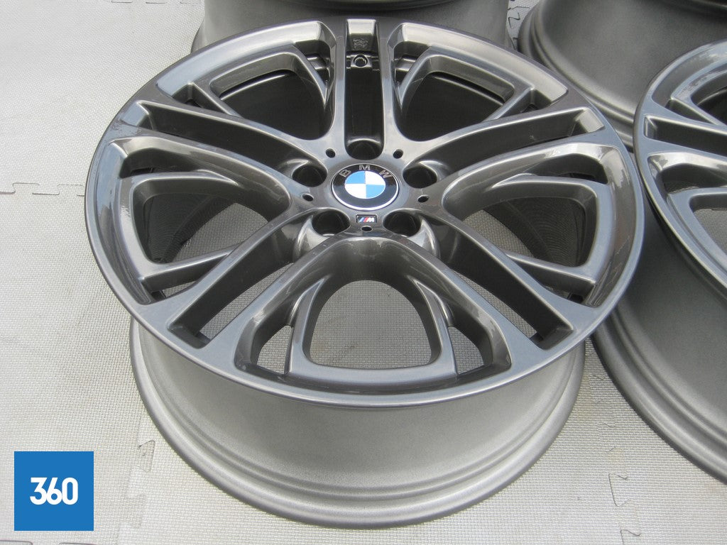 Genuine BMW 20" X3 X4 310 M Sport Double Spoke Ferric Grey Alloy Wheel Set F25 F26