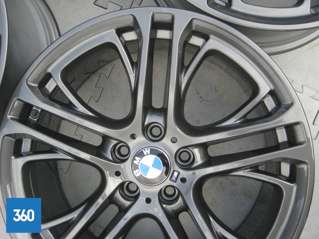 Genuine BMW 20" X3 X4 310 M Sport Double Spoke Ferric Grey Alloy Wheel Set F25 F26