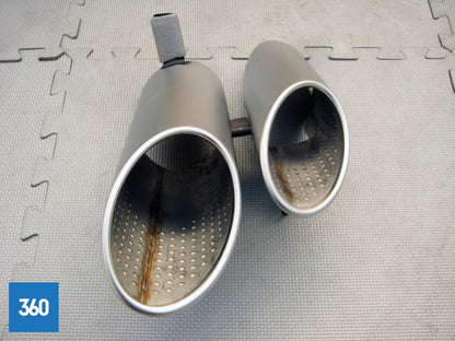 Genuine Lamborghini Huracan Accessory RH OS Matt Silver Exhaust Tip 4T253697D