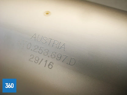 Genuine Lamborghini Huracan Accessory RH OS Matt Silver Exhaust Tip 4T253697D