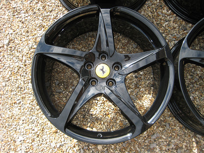 Genuine Ferrari FF 20" 5 Twist Spoke Black Alloy Wheels 260697 274882 273270