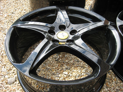 Genuine Ferrari FF 20" 5 Twist Spoke Black Alloy Wheels 260697 274882 273270