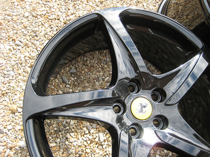 Genuine Ferrari FF 20" 5 Twist Spoke Black Alloy Wheels 260697 274882 273270